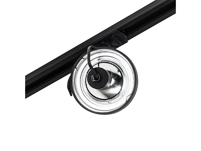 Rail spot monophasé noir - Go