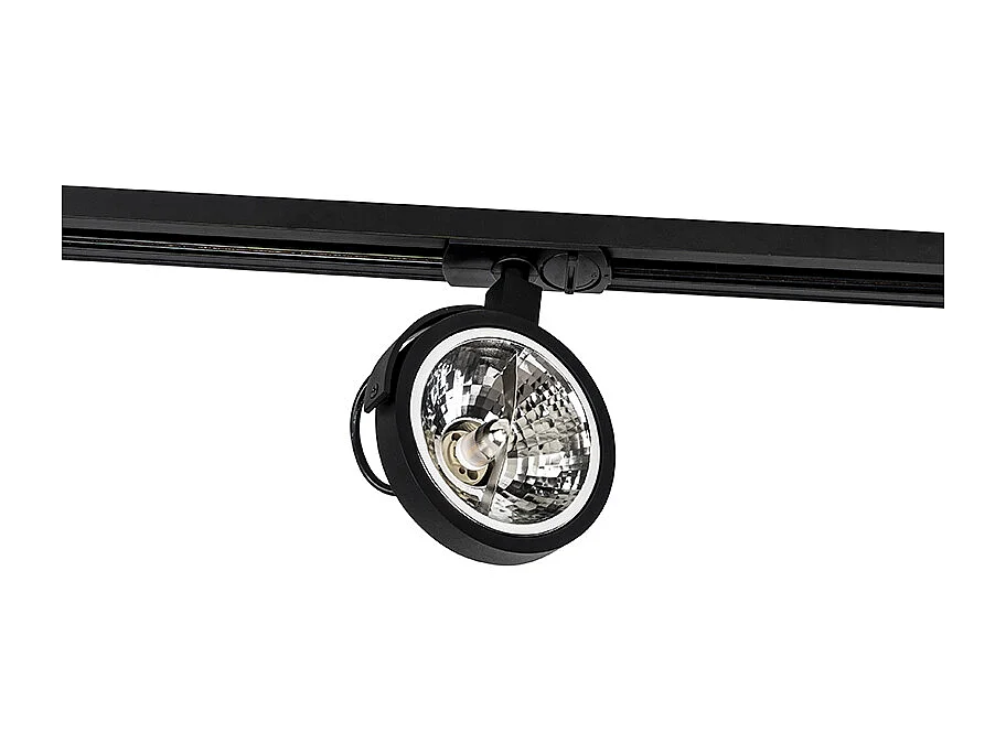 Rail spot monophasé noir - Go