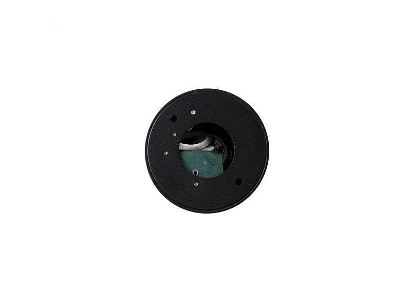 Spot de plafond rond moderne noir IP44 - Capa