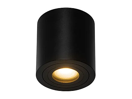 Spot de plafond rond moderne noir - Capa