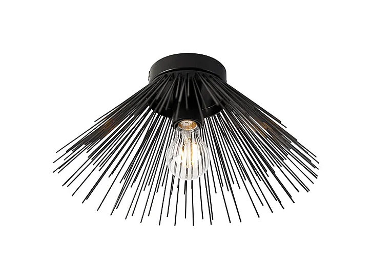 Plafonnier Art Déco noir avec effet de lumière - Broom