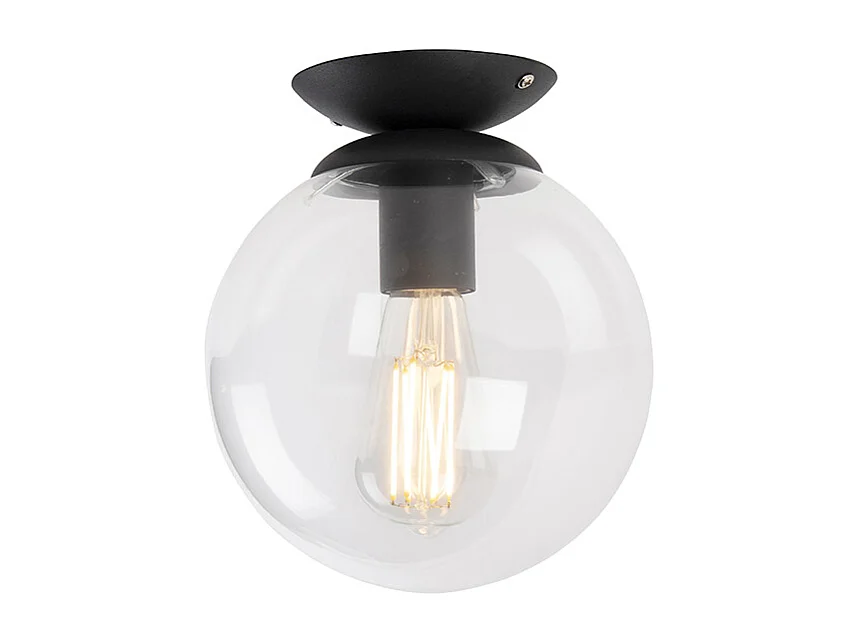 Plafonnier Art Déco noir - Pallon