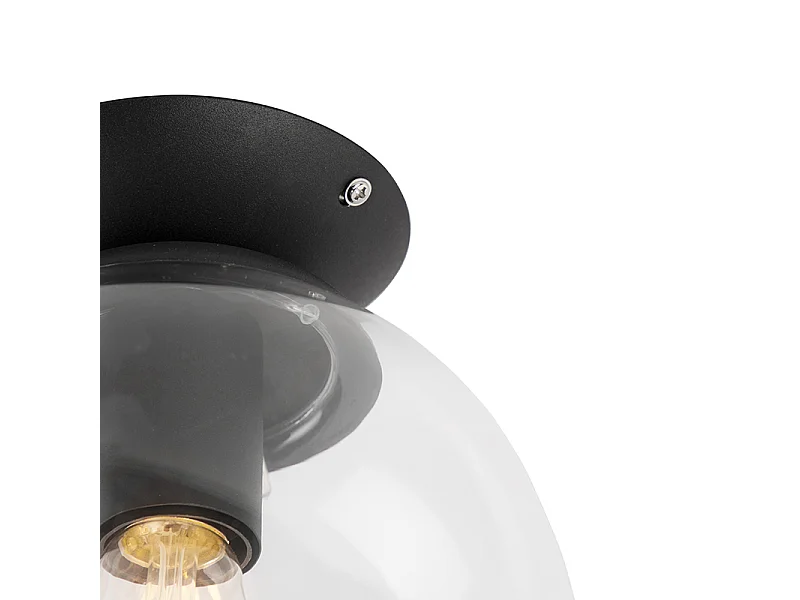 Plafonnier Art Déco noir - Pallon