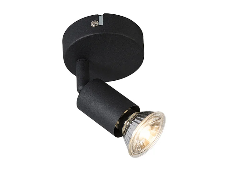 Spot de plafond noir inclinable moderne - Jeany