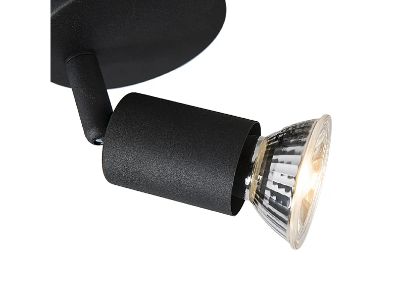 Spot de plafond noir inclinable moderne - Jeany