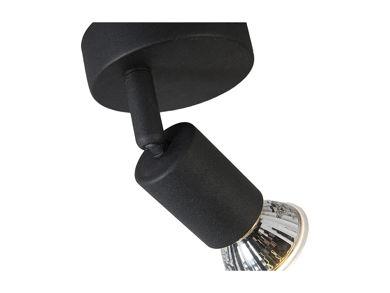 Spot moderne noir inclinable - Jeany