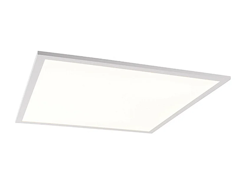 Plafonnier blanc avec LED et variateur avec télécommande - Liv