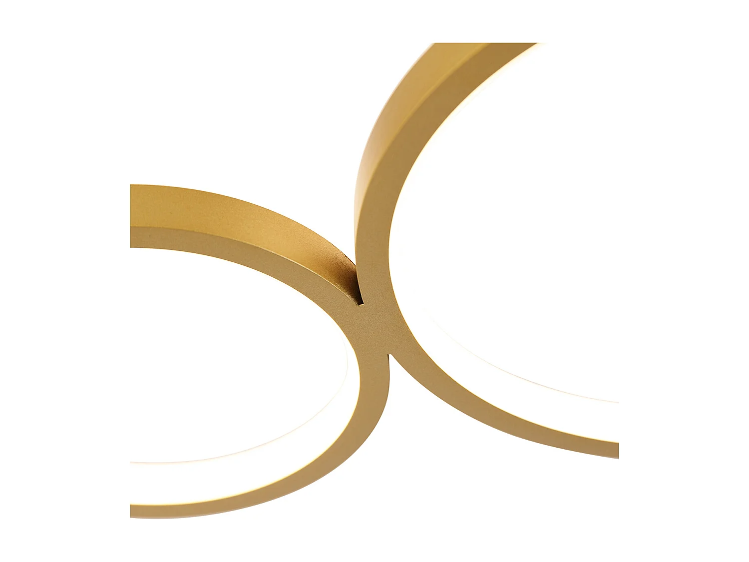 Plafonnier doré avec LED dimmable en 3 étapes 4 lumières - Lupolo