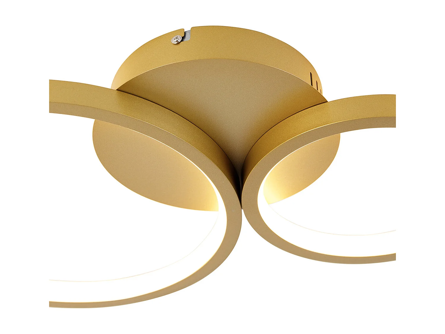 Plafonnier doré avec LED 3 niveaux de luminosité 4 lumières - Lupolo