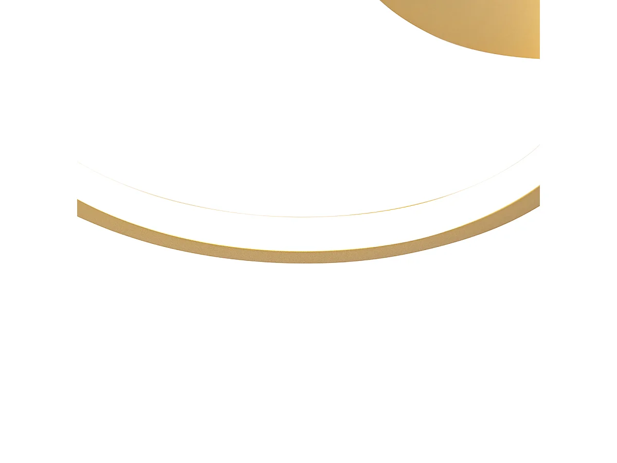 Plafonnier doré avec LED 3 niveaux de luminosité 4 lumières - Lupolo