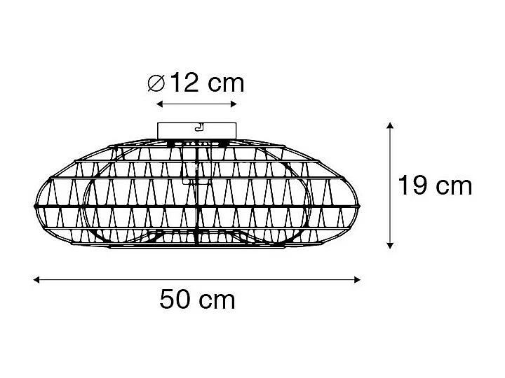 Plafonnier rétro blanc - Lina