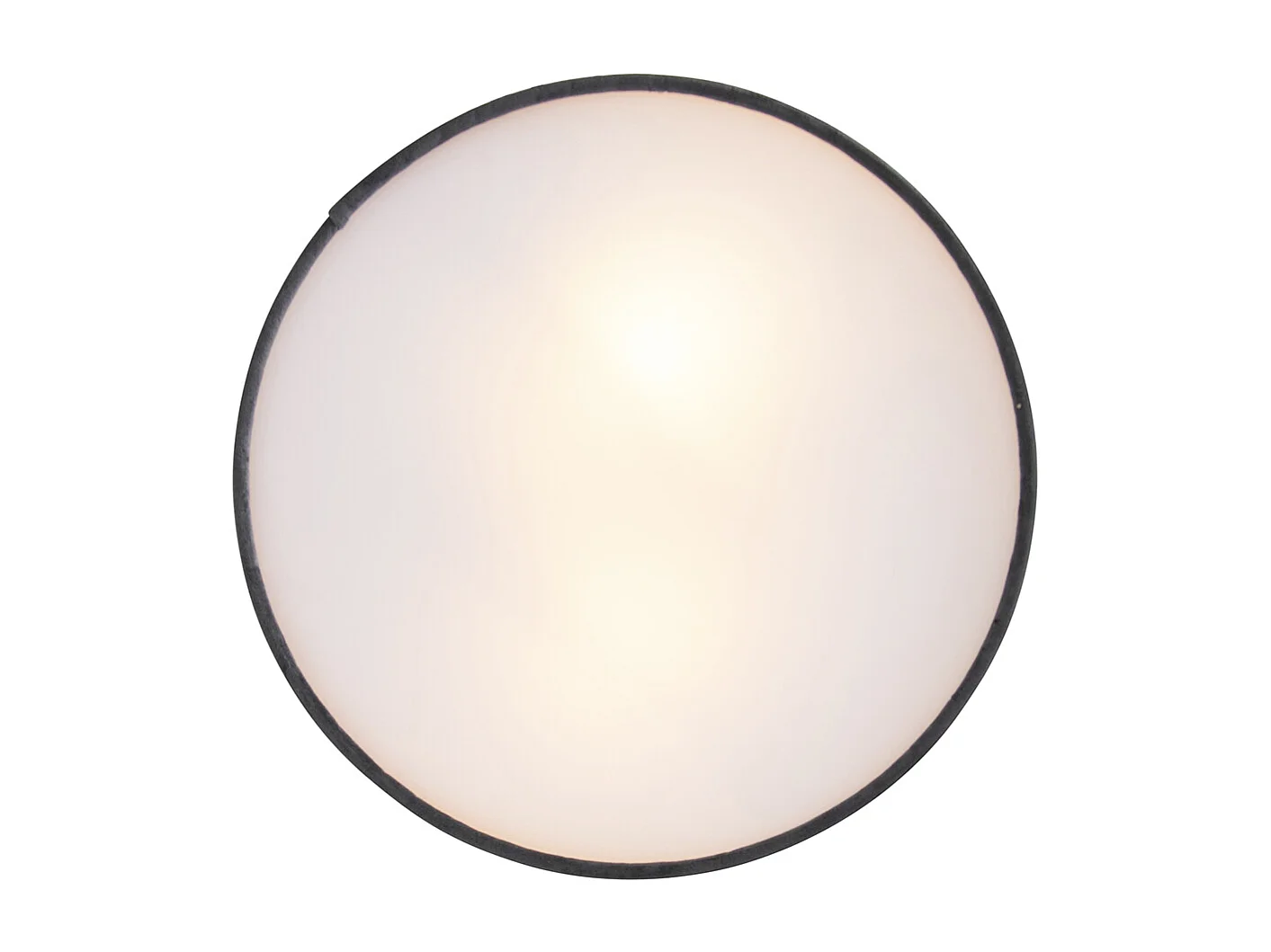 Plafonnier gris 30 cm intérieur doré - Drum