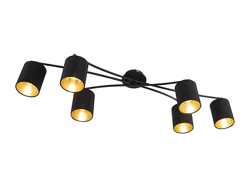 Plafonnier moderne noir - Lofty