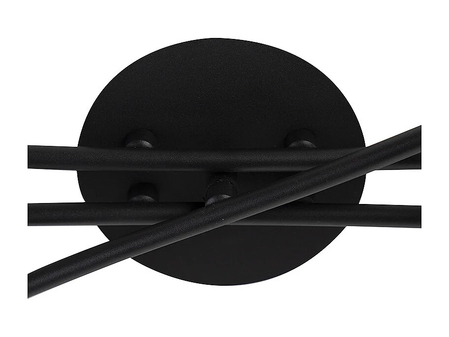 Plafonnier moderne noir 6 lumières - Lofty