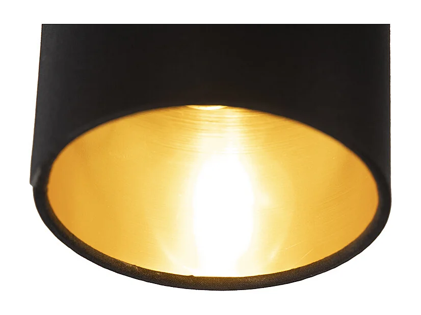 Plafonnier moderne noir 6 lumières - Lofty