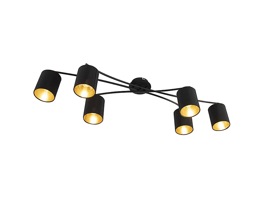 Plafonnier moderne noir - Lofty