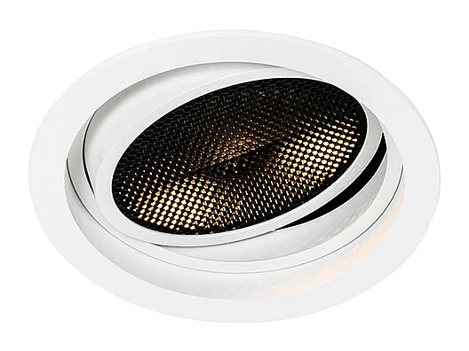 Spot encastré moderne blanc orientable - Coop 111 Honey