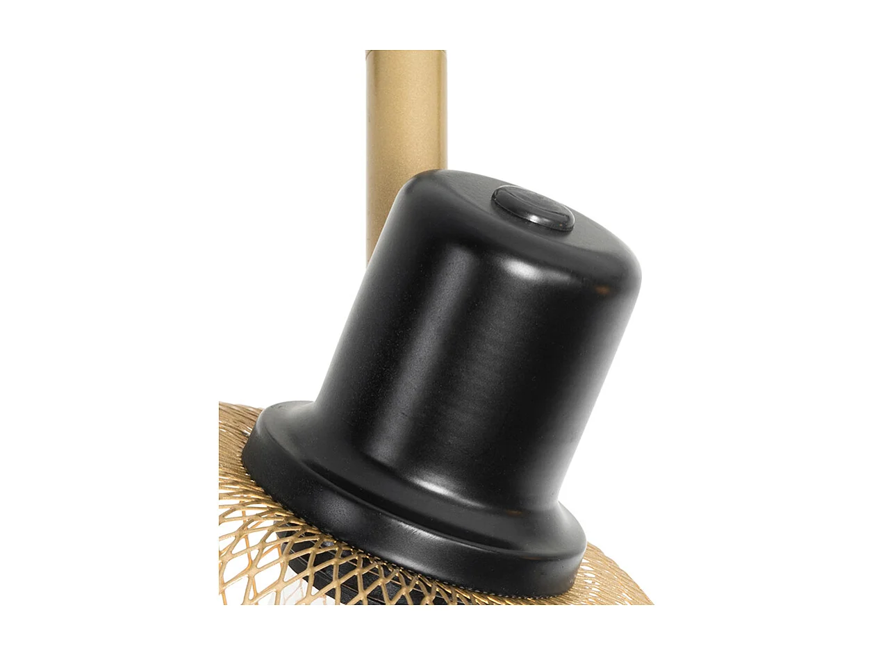 Spot industriel noir avec or 4 lumières - Bliss Mesh