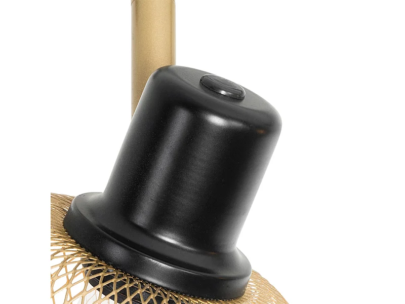 Spot industriel noir avec or 4 lumières - Bliss Mesh