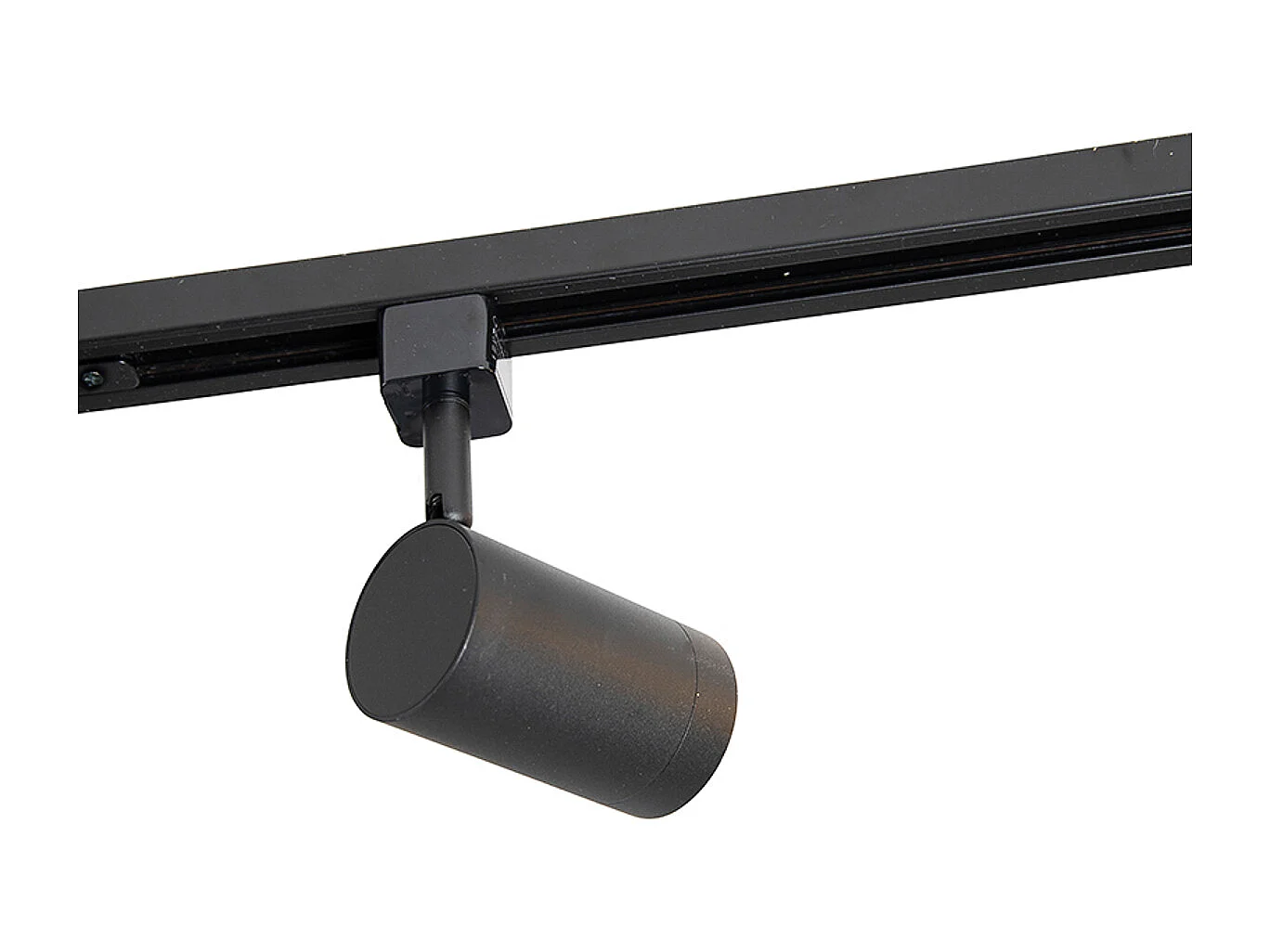 Système sur rail moderne monophasé avec 14 spots noirs - Jeana