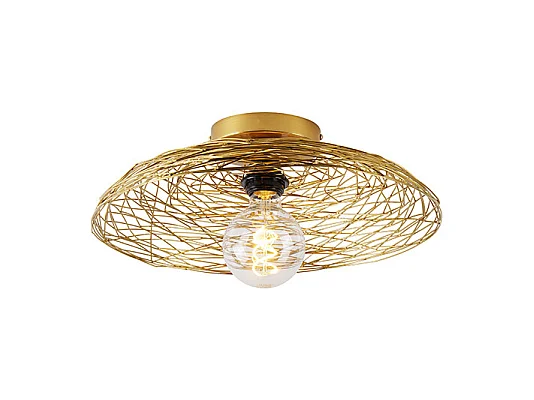 Plafonnier oriental doré 40 cm - Glan