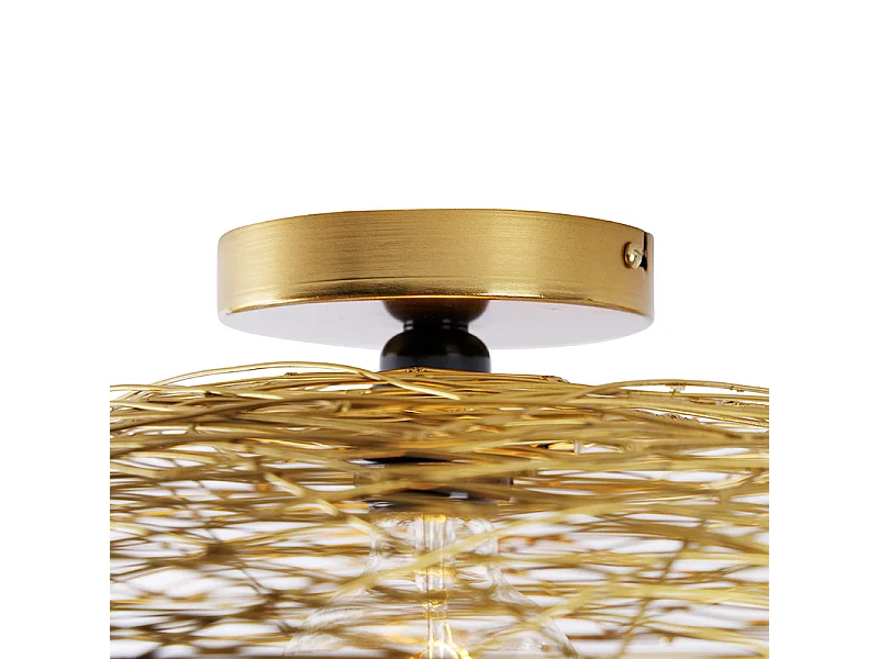 Plafonnier oriental doré 40 cm - Glan