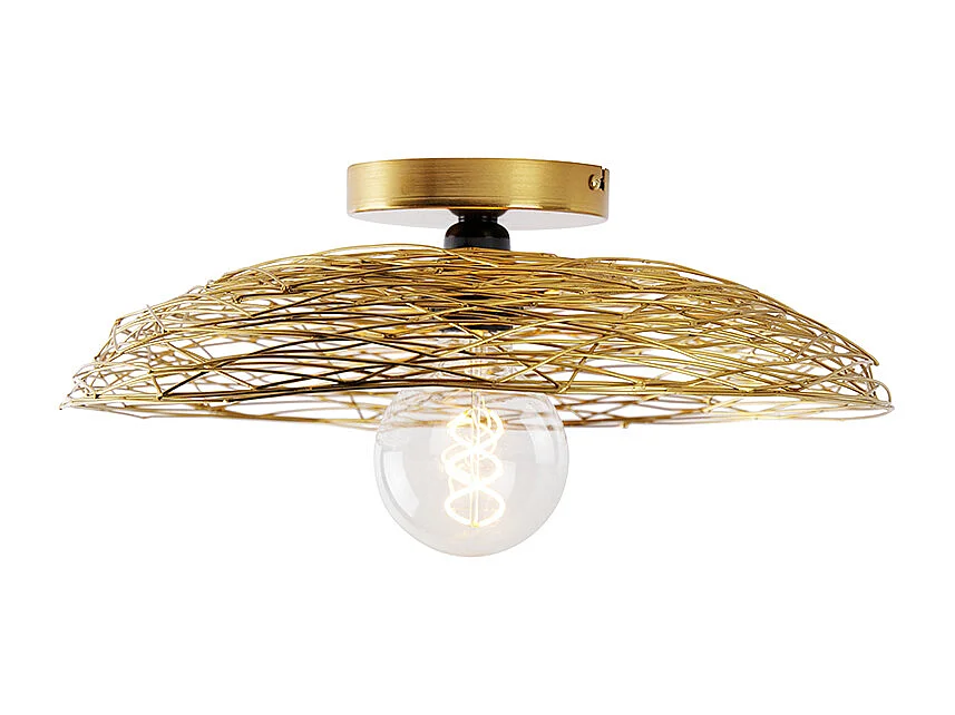 Plafonnier oriental doré 40 cm - Glan