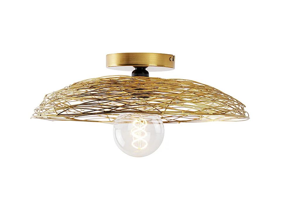 Plafonnier oriental doré 40 cm - Glan