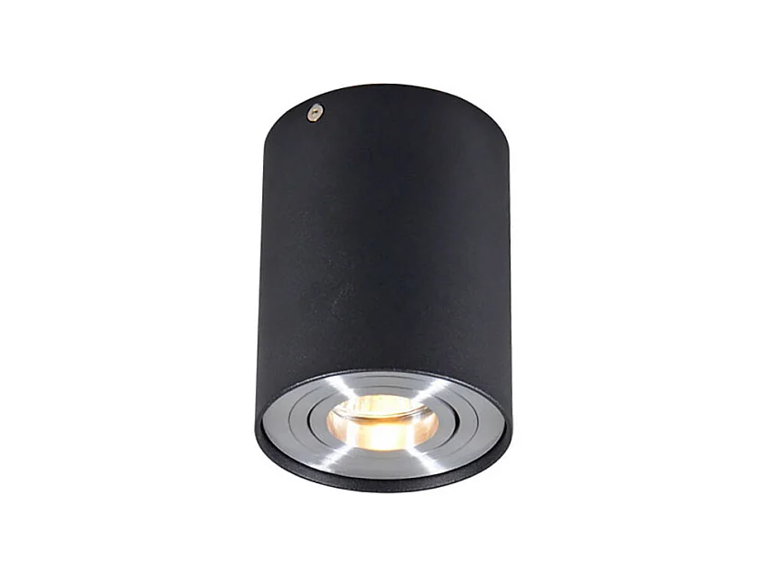Spot intelligent en saillie noir avec acier avec WiFi GU10 - Rondoo up