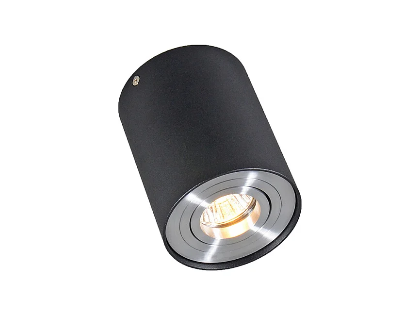 Spot intelligent en saillie noir avec acier avec WiFi GU10 - Rondoo up