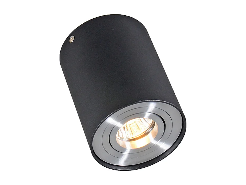 Spot noir apparent intelligent avec acier avec WiFi GU10 - Rondoo Up