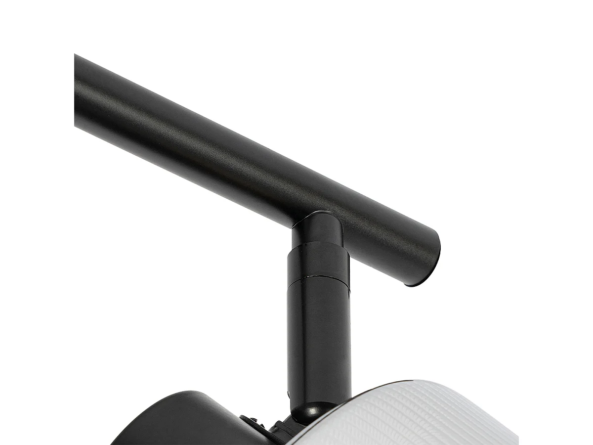 Spot de plafond noir avec verre fumé 3 lumières orientable - Laura