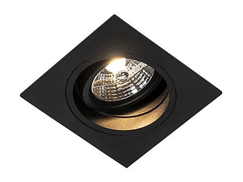 Spot encastré moderne noir orientable - Chuck 70