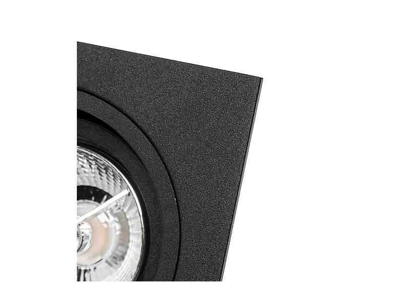 Spot encastré moderne noir orientable - Chuck 70