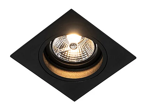 Spot encastré moderne noir orientable - Chuck 70