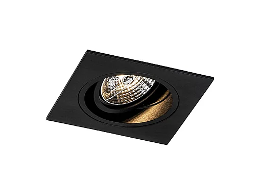 Spot encastré moderne noir orientable - Chuck 70