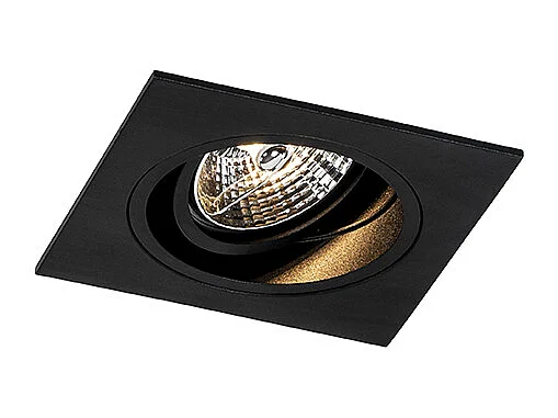 Spot encastré moderne noir orientable - Chuck 70