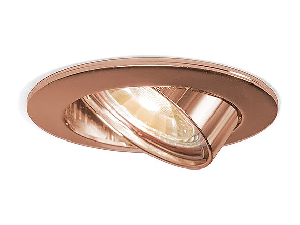 Spot encastré rond en cuivre inclinable - Edu