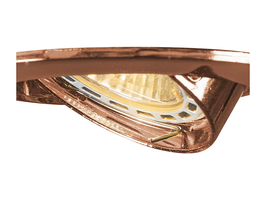 Spot encastré rond en cuivre inclinable - Edu