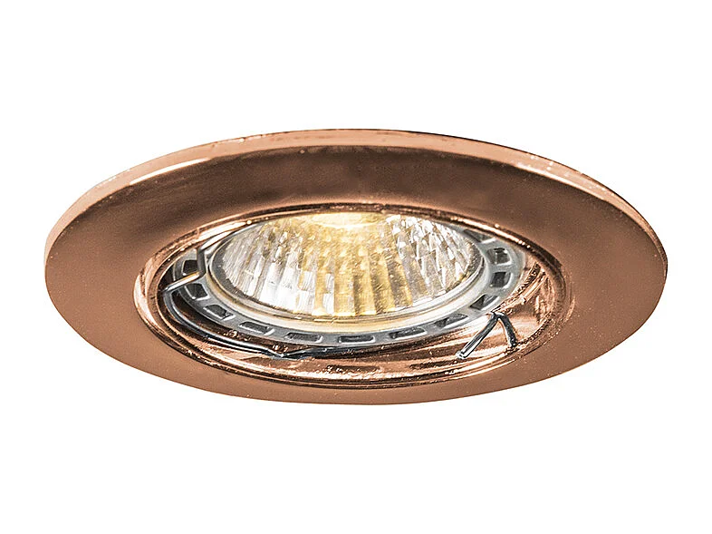 Spot encastré rond en cuivre inclinable - Edu
