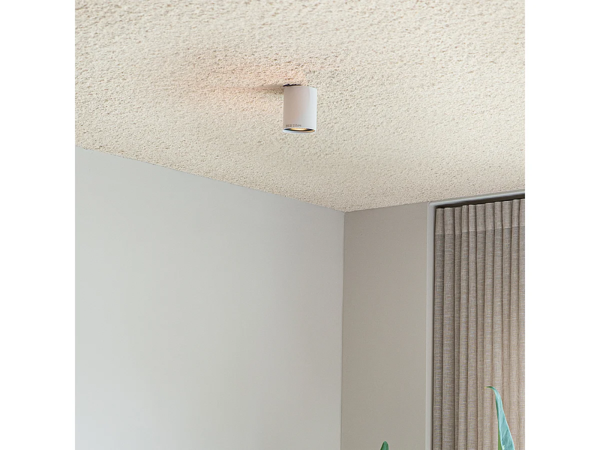 Spot en saillie design blanc GU10 50mm - Tubo Honey