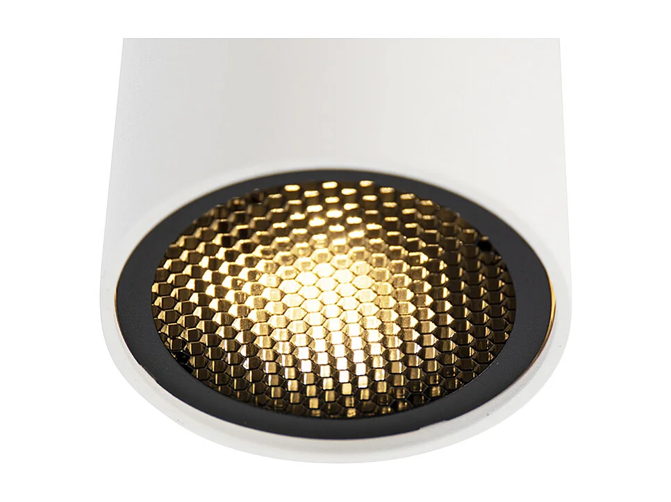 Spot en saillie design blanc GU10 50mm - Tubo Honey