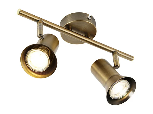 Spot de plafond orientable et inclinable bronze - Karin 2