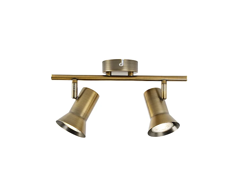 Spot de plafond orientable et inclinable bronze - Karin 2