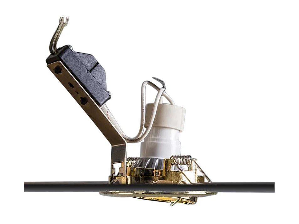 Spot encastré rond orientable doré - Edu