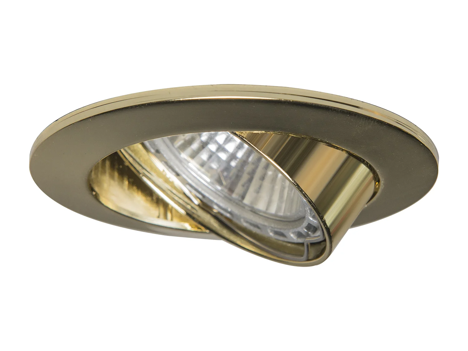 Spot encastré rond orientable doré - Edu