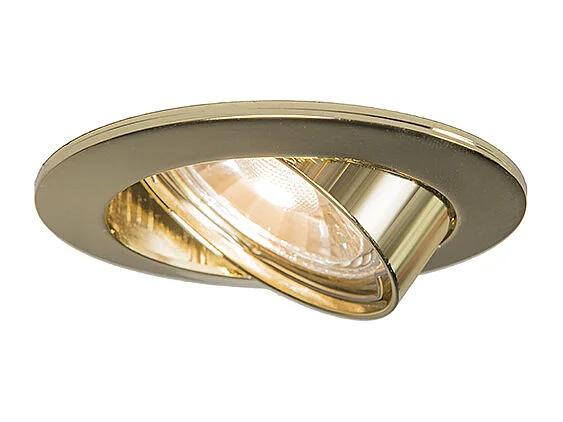 Spot encastré rond orientable doré - Edu