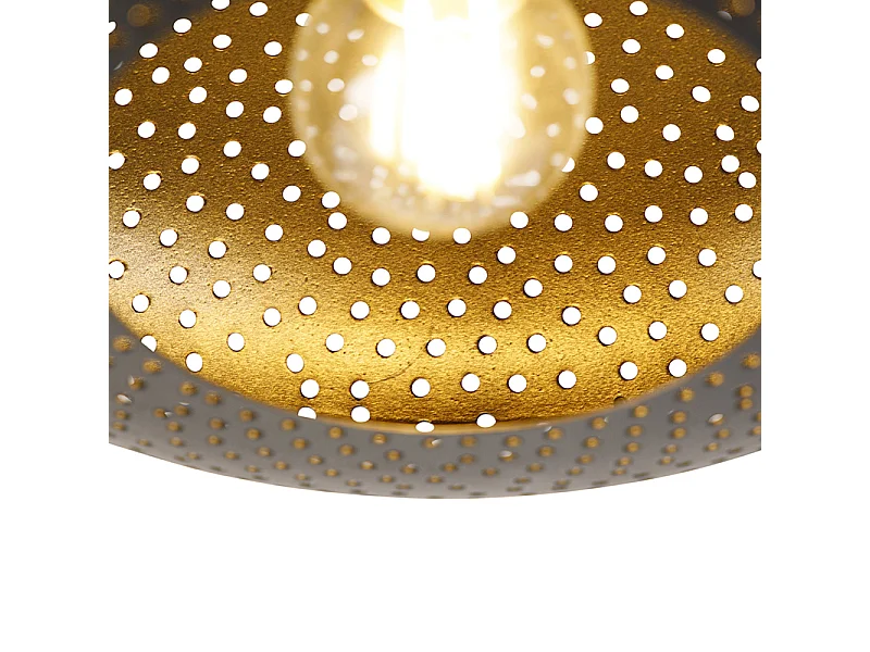 Plafonnier oriental noir avec or 25 cm - Radiance