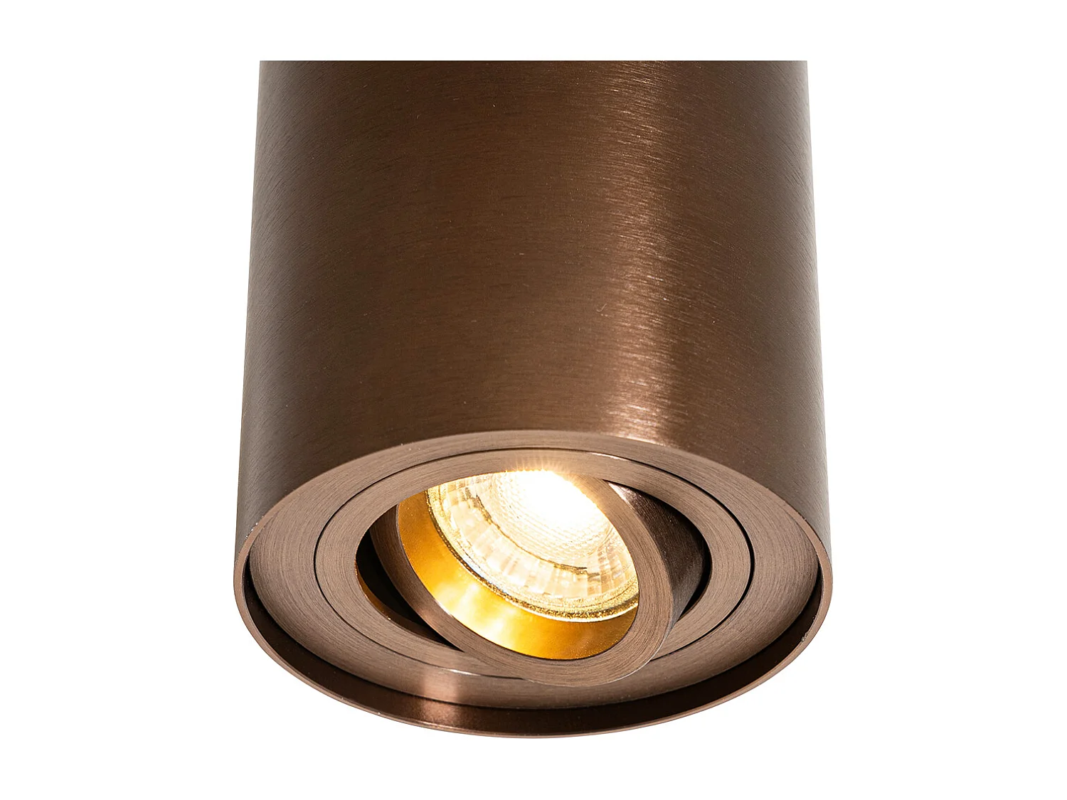 Spot de plafond moderne bronze foncé orientable et inclinable - Rondoo Up
