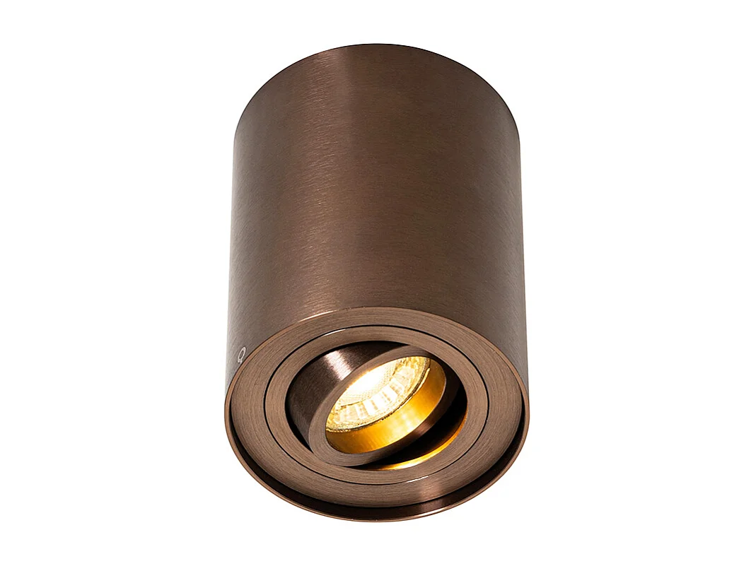 Spot de plafond moderne bronze foncé orientable et inclinable - Rondoo Up